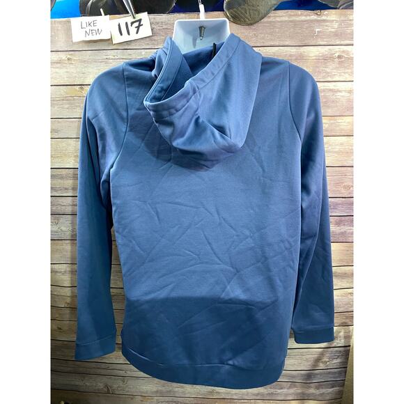 Vintage Nike Men’s Club Fleece Hoodie Size Medium Blue EUC - Picture 2 of 10